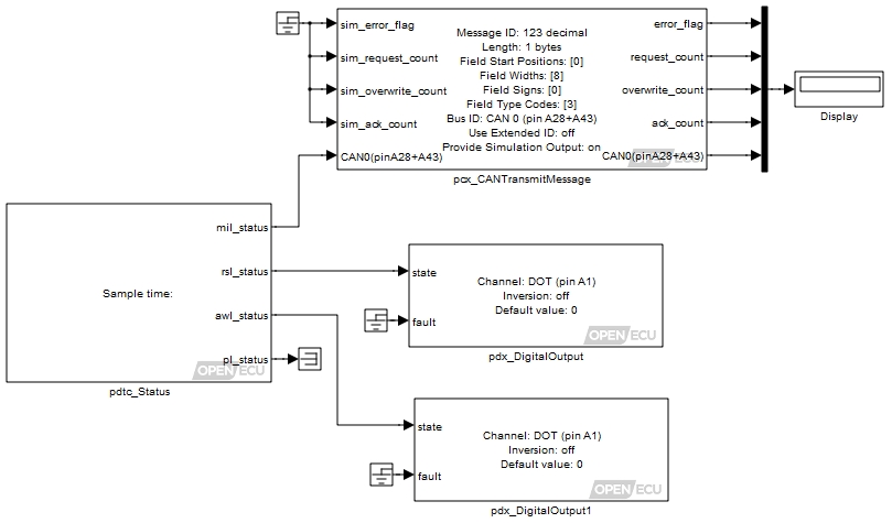 Building a diagnostic system — warning lamps
